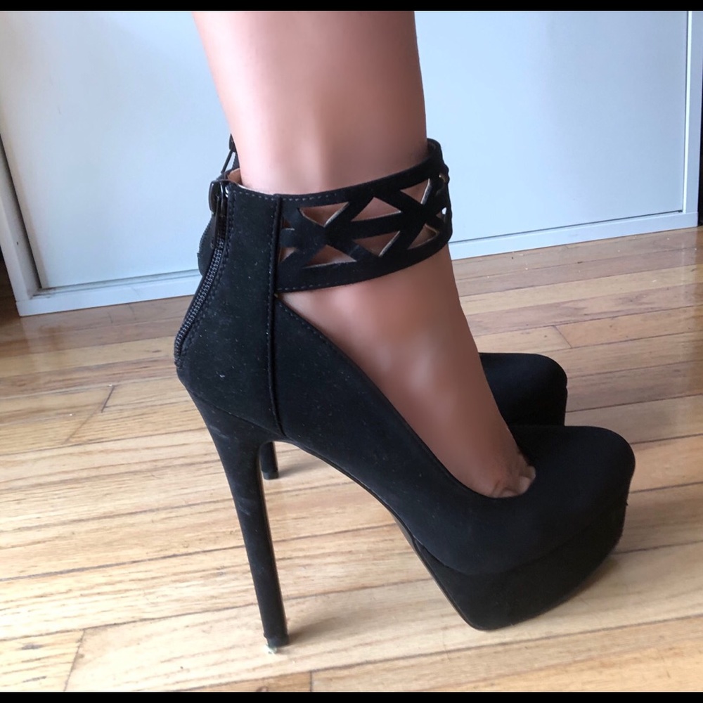 Black 5” heels